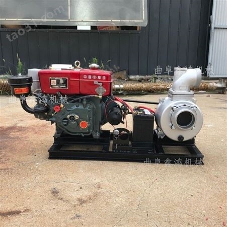 4寸柴油机抽水泵 大流量柴油离心泵 便携式汽油救灾泵