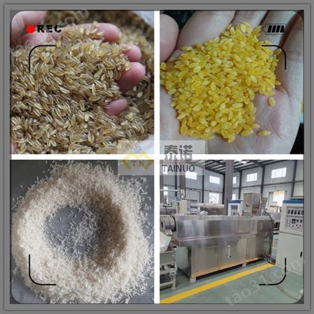 泰诺紫薯人造挤压大米成型设备 加长型营养米加工机器