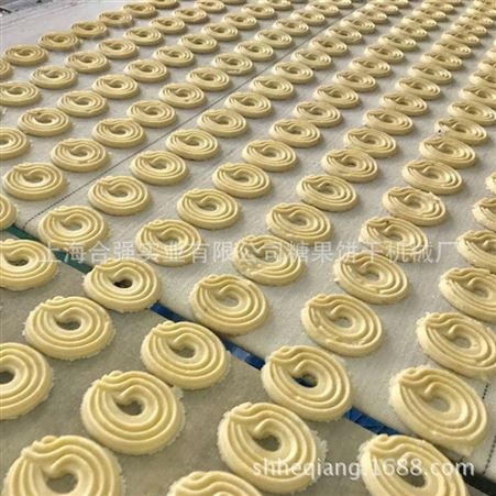 全自动酥性曲奇饼干生产线 上海合强辊印饼干设备 HQ-650型