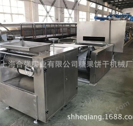 全自动酥性曲奇饼干生产线 上海合强辊印饼干设备 HQ-650型
