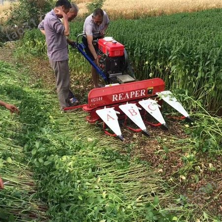 多功能稻麦收割机批发 小型农作物割晒机 玉米秸秆收割机