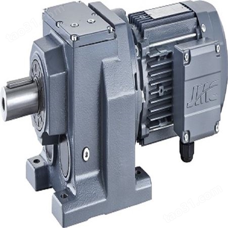 格瓦JMC定制款 斜齿轮减速机匹配7.5KW伺服电机 拉丝机机械用R127-7.5硬齿面变频齿轮减速电机