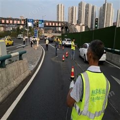 高速公路交通划线 朝中建筑 重庆热熔划线价格