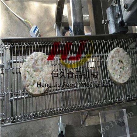 不锈钢电动鱼肉饼机加工设备 自动汉堡肉饼成型机 自动肉饼成型机器