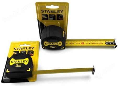 史丹利工具黑金刚公制卷尺3米x19mm 33559 5米x28mm STHT33561-23   STANLEY工具