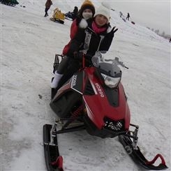 大型雪地摩托车 冰雪游乐设备 双人座雪橇车 汽油雪地摩托