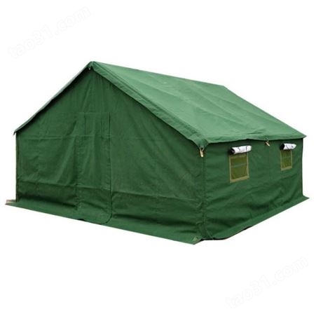 81班用帐篷寒区住宿餐饮帐篷八一式帆布保暖挡风多人野营防水帐篷
