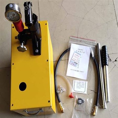 S-SY12.5/4手动水压泵现场操作过程 硫化机手动水压泵