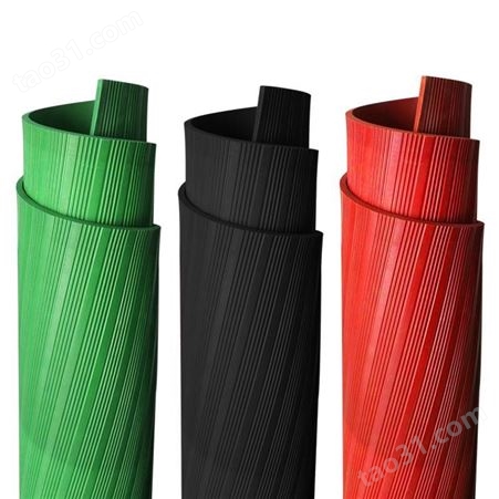防滑绝缘橡胶板 变电站胶垫红色绿色黑色 绝缘胶垫厂家