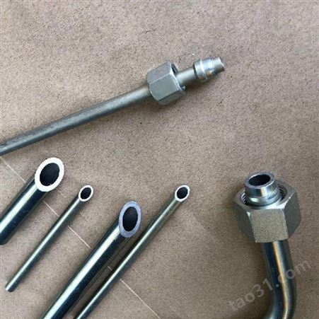 液压硬管总成 一体成型免焊接钢管总成 镀锌钢管管路总成生产加工