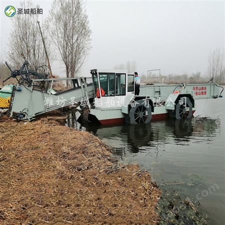 广东全自动水葫芦打捞船 水下杂草收割机械 河面除草设备手续齐全