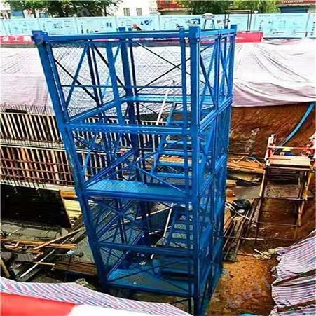 如祥直供 基坑墩柱安全梯笼 建筑安全梯笼 组合式安全梯笼