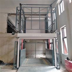 厂房仓库货梯 导轨式升降平台 定制工厂楼层运货电梯