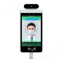 10寸人脸识别测温考勤一体机 支持健康码扫码对接实名制定制测温平板厂家