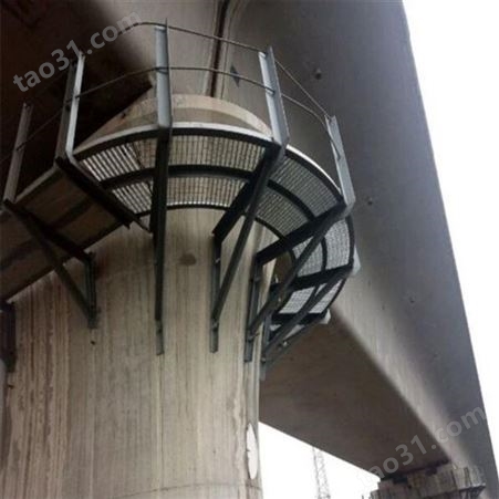 Q235B高铁桥墩吊围栏空心墩内检查梯热镀锌角钢电缆支架