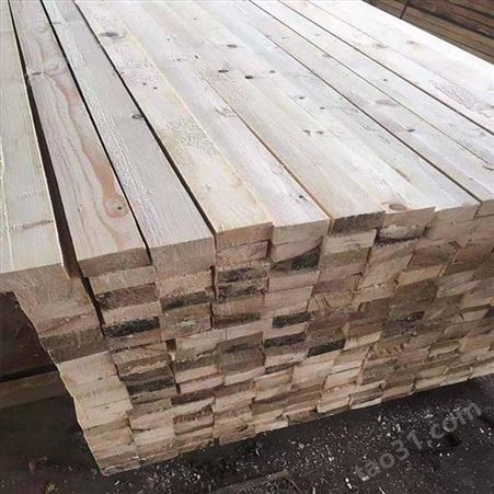 松木木方 呈果铁杉建筑松木木方规格齐全厂家批发质优价廉