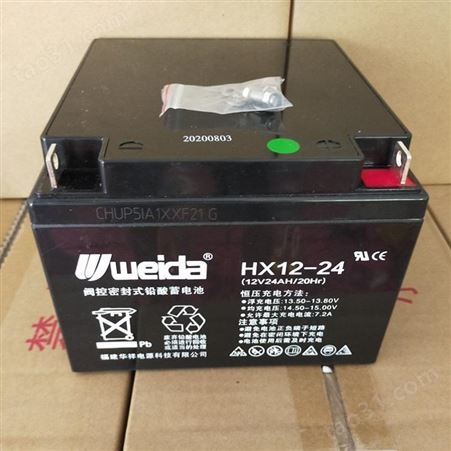 WEIDA/威达蓄电池HX12-100 12V100AH 20HR 直流屏应急电源配套