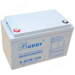 宝迪蓄电池6-GFM-100 黄山美达电器12V100AH UPS不间断应急BUDDY蓄电池