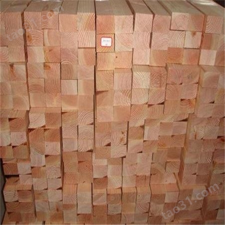 呈果木业白松木方价格批发不易劈裂建筑方木原厂供应