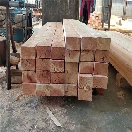 呈果木业白松木方规格定制 建筑工程工地木方 厂家直供